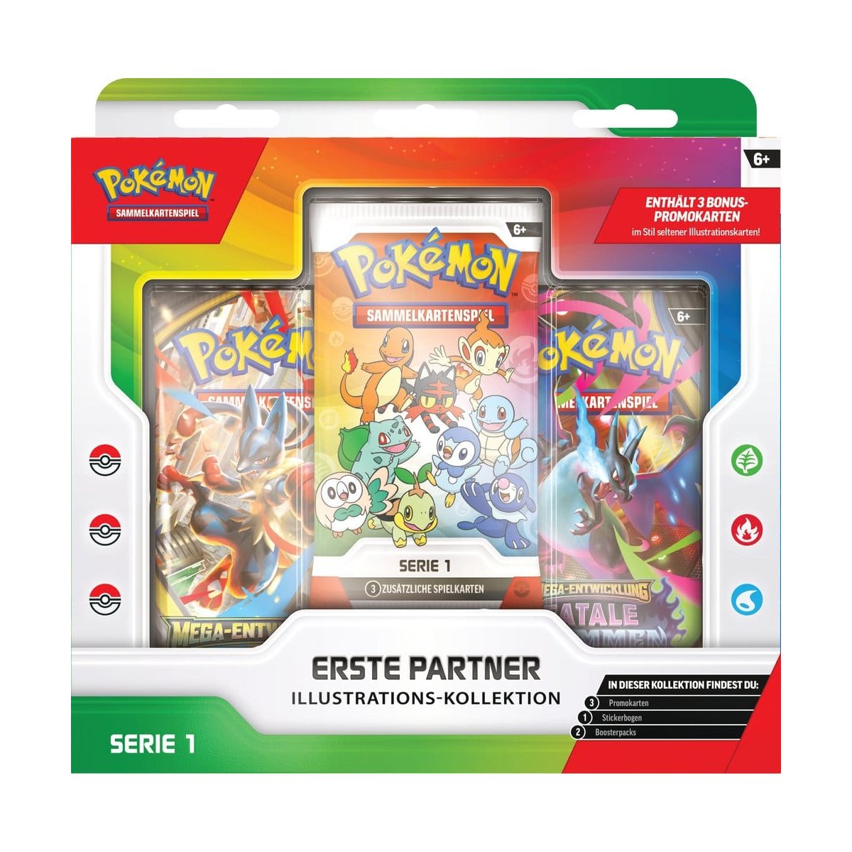 Pokémon - Erste Partner - Illustrations-Kollektion Serie 1 (deutsch)