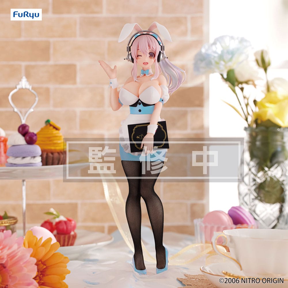 Super Sonico - Super Sonico - Waitress Light Blue Color BiCute Bunnies Figur (Furyu)