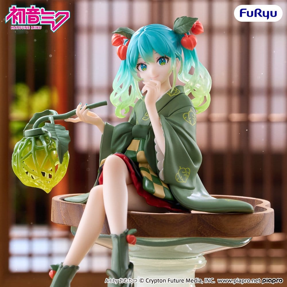 Hatsune Miku - Flower Fairy Winter Cherry - Green Color Noodle Stopper Figur (Furyu)
