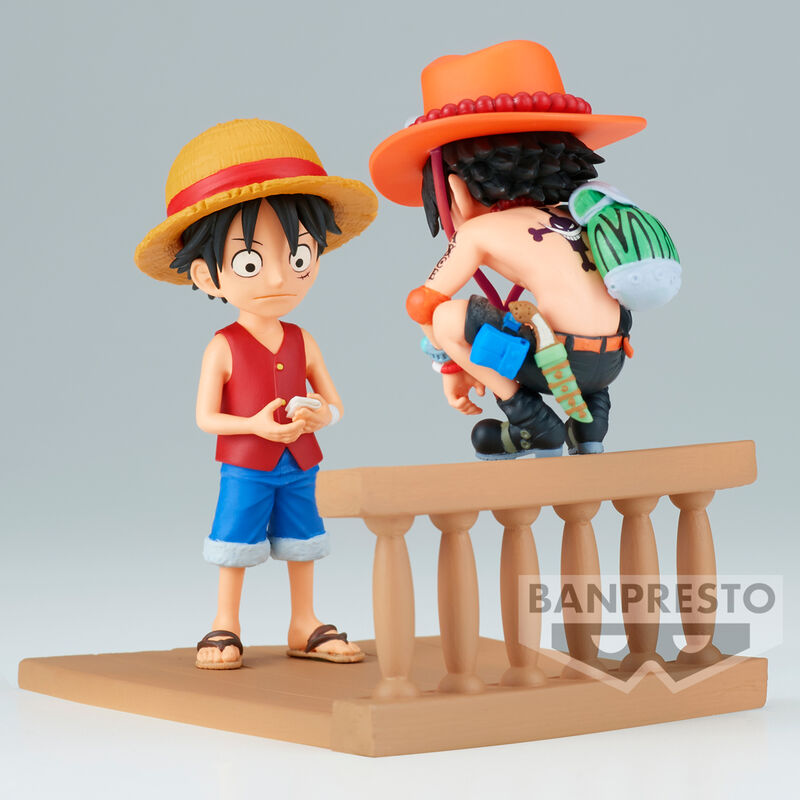 One Piece - Monkey D. Ruffy & Portgas D. Ace - WCF Log Stories Figur (Banpresto)