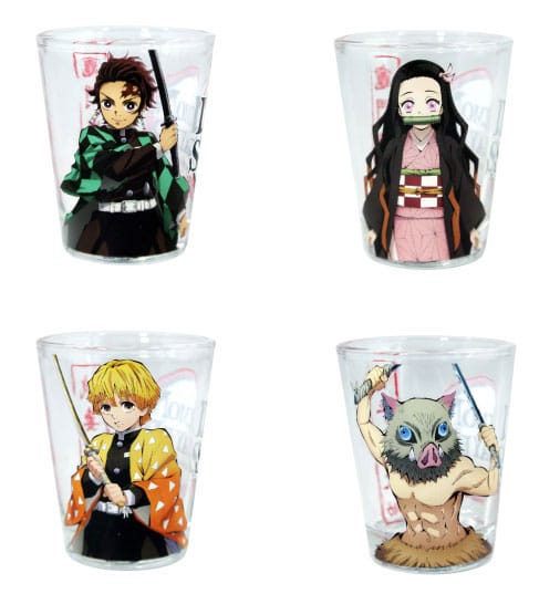 Demon Slayer - Schnapsgläser 4er-Pack - Gruppe (Just Funky)