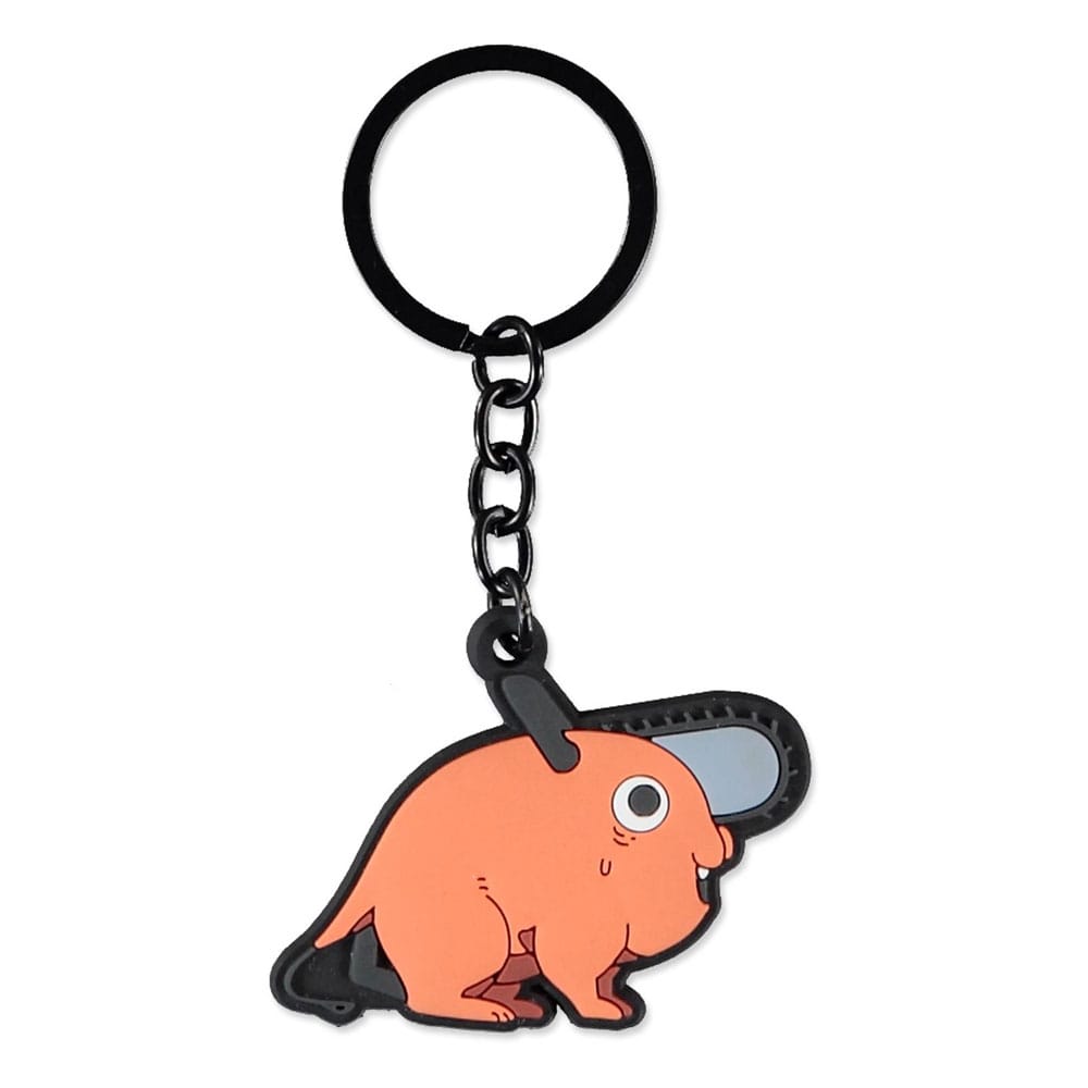 Chainsaw Man - Pochita Sitting - Gummi-Schlüsselanhänger (Difuzed)