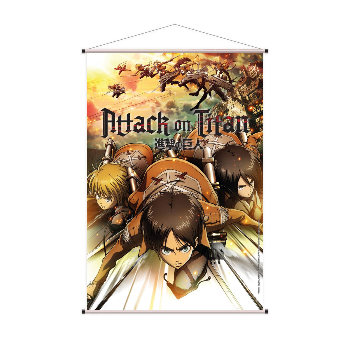 Attack on Titan - Wandrolle - Eren, Mikasa & Armin (Sakami)