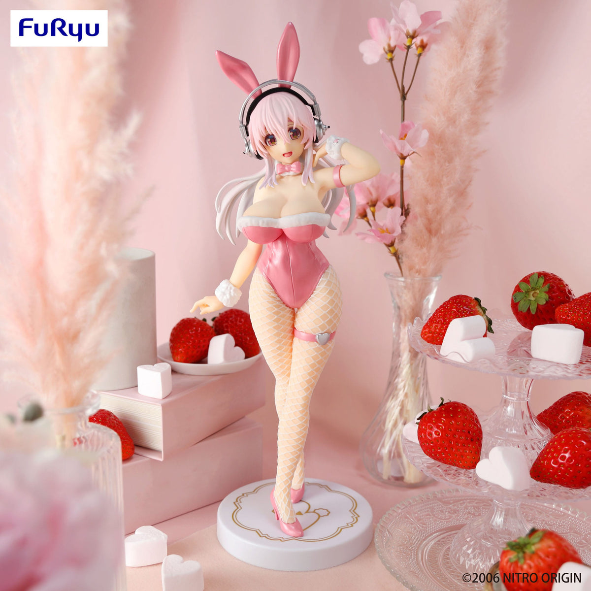 Super Sonico - Super Sonico - BiCute Bunnies Pink Ver. Figur (Furyu)