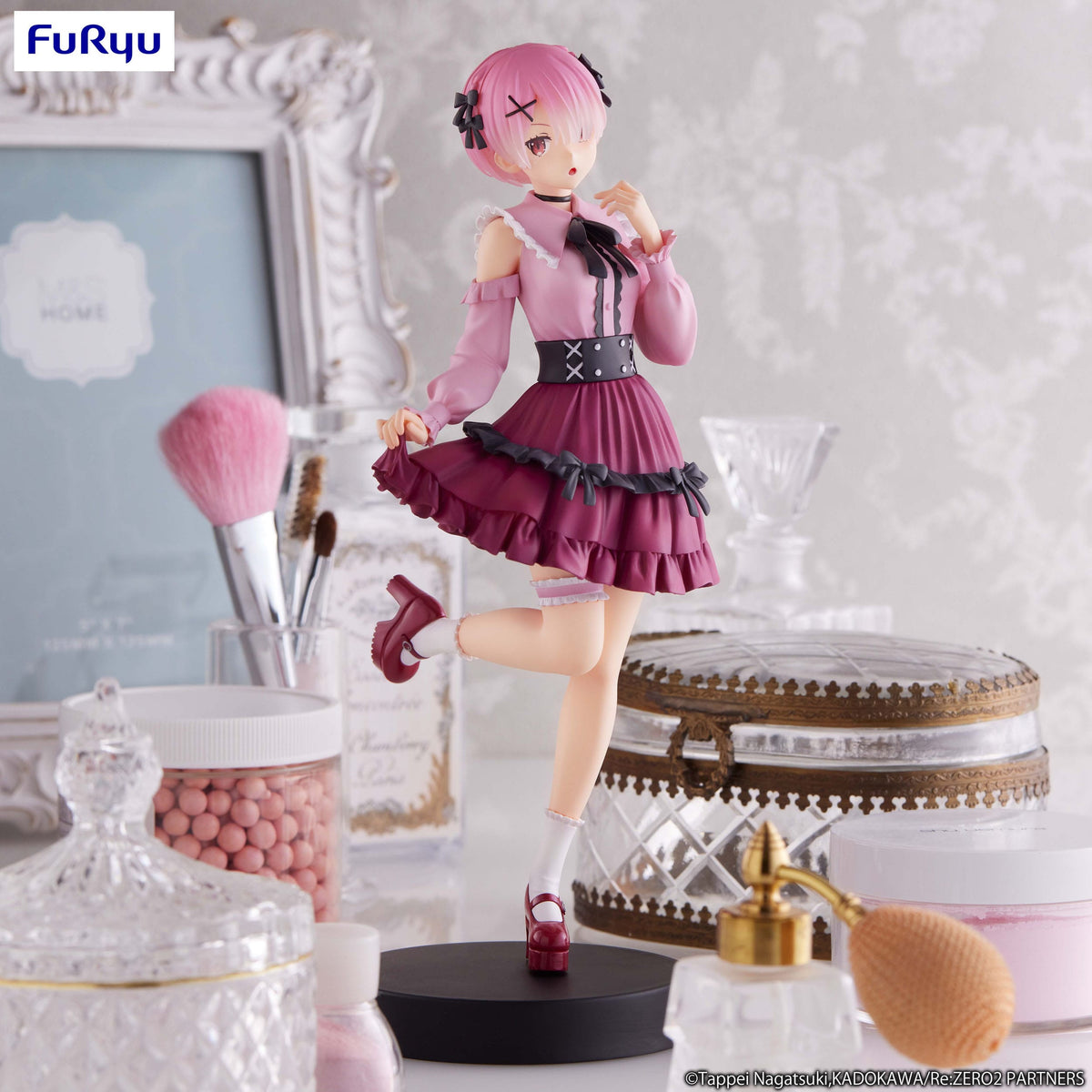 Re:Zero - Ram - Girly Outfit Pink World Trio-Try-iT Figur (Furyu)