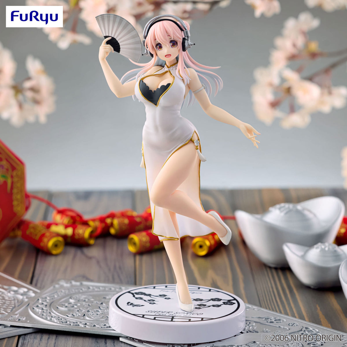 Super Sonico - Super Sonico - White China Dress Trio-Try-iT Figur (Furyu)