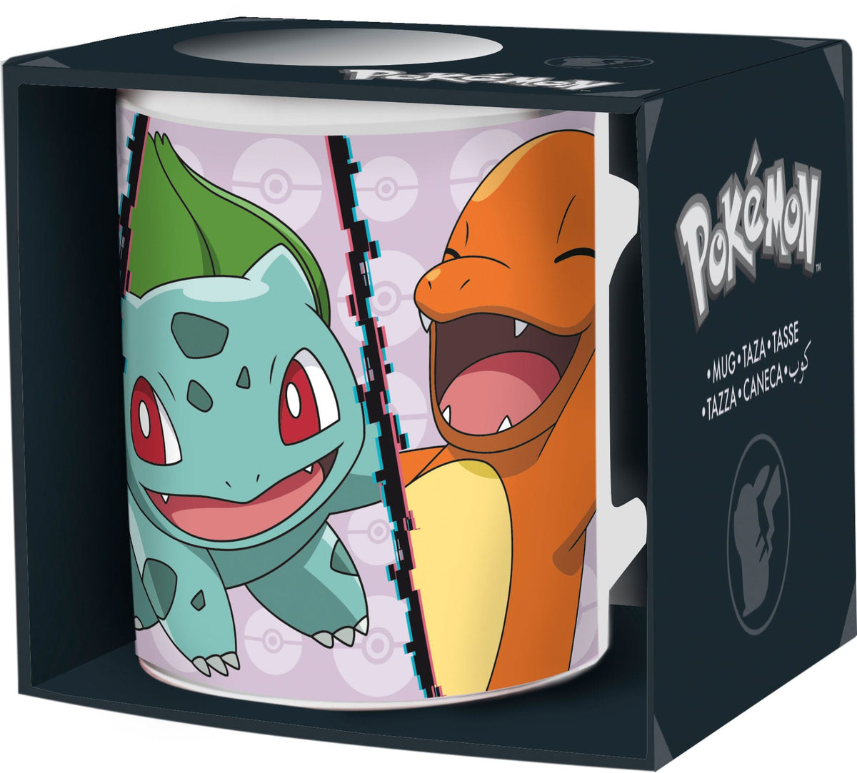 Pokemon - Mug - Charmander, Bulbasaur, Squirtle & Pikachu (Konix)