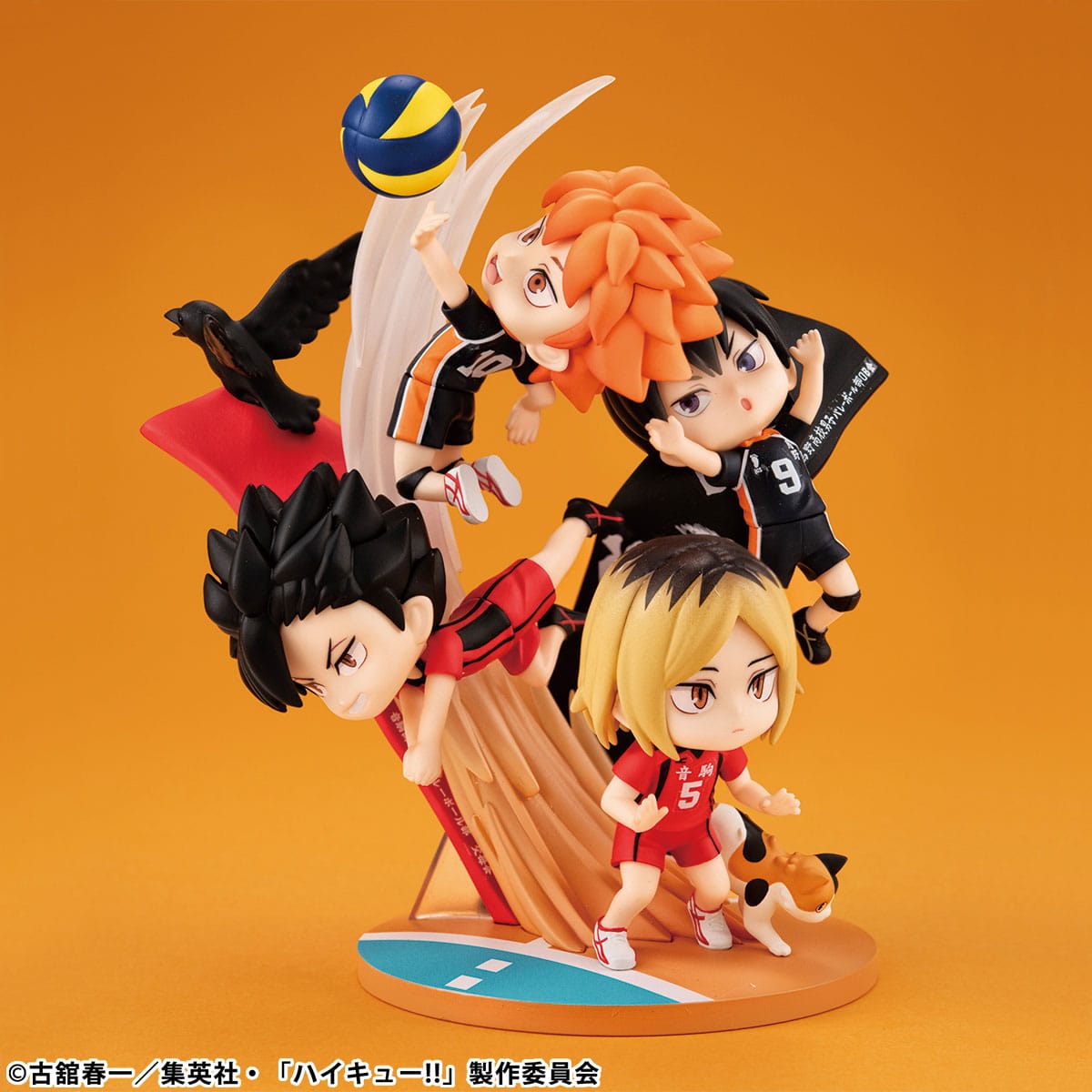 Haikyu!! - Shoyo Hinata, Tobio Kageyama, Kenma Kozume & Tetsuro Kuroo - FigUnity figure with gift (MegaHouse)