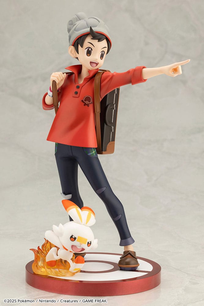 Pokémon - Victor & Hopplo - ARTFXJ Figur 1/8 (Kotobukiya)